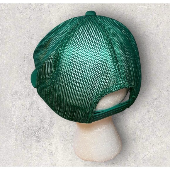 Vintage Willy Worm Festival SnapBack Green Trucker Hat One Size - Picture 3 of 5